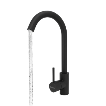 Bateria Umywalkowa Wysoka Czarna Nablatowa Azortti AZT115(B)