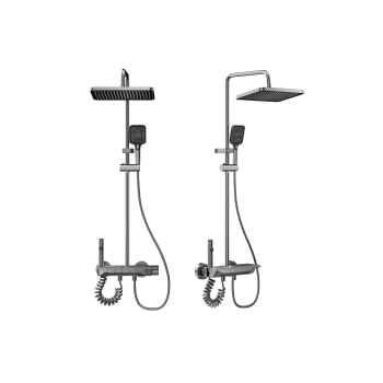 Nowoczesny zestaw Prysznicowy Kolumna Natryskowy Deszczownica, REGULOWANY