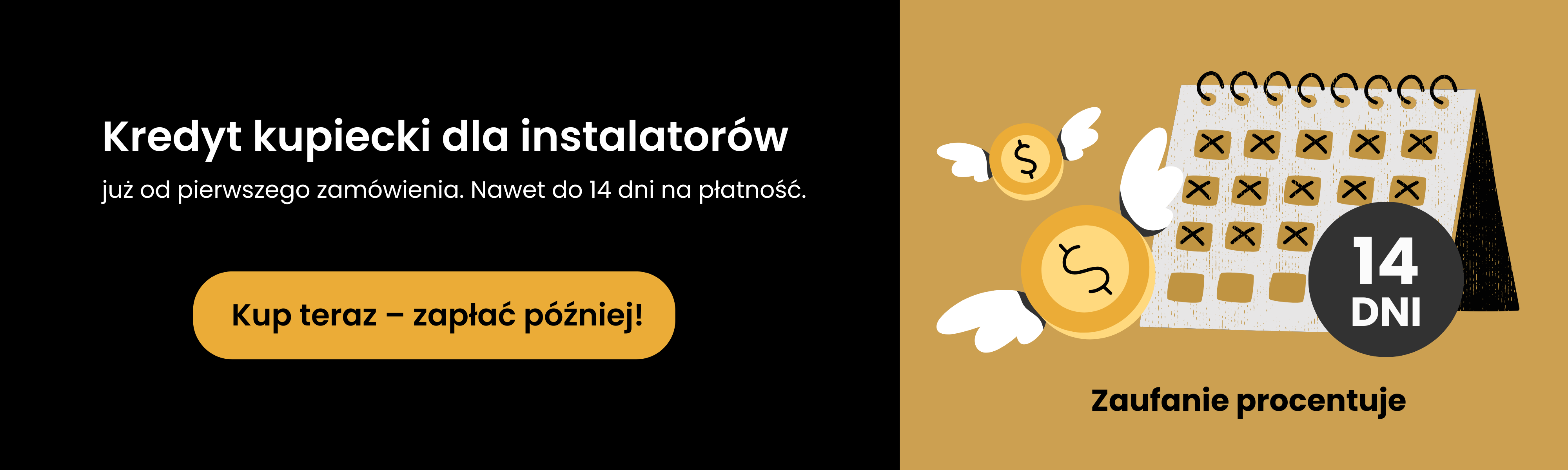 Kredyt kupiecki dla instalatorów od 1 zamówienia