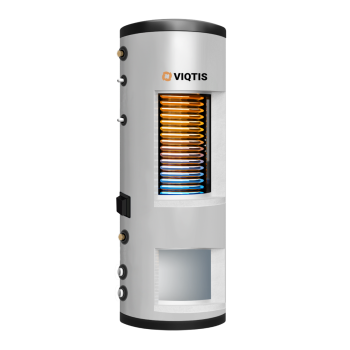 VIQTIS Zbiornik kombinowany stal nierdzewna INOX (200L CWU) (60L CO) 260 l Pasywowany