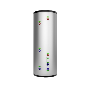 Bufor VIQTIS 300l stal nierdzewna – widok boczny